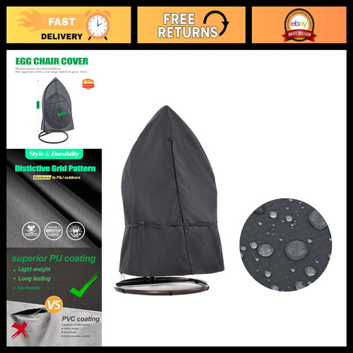 Waterproof grey egg chair - waterproof,